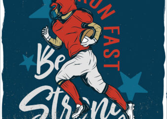 Rugby player with a bat, t-shirt design