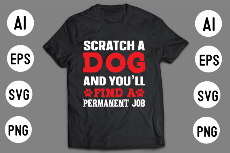 DOG T shirt Design Template