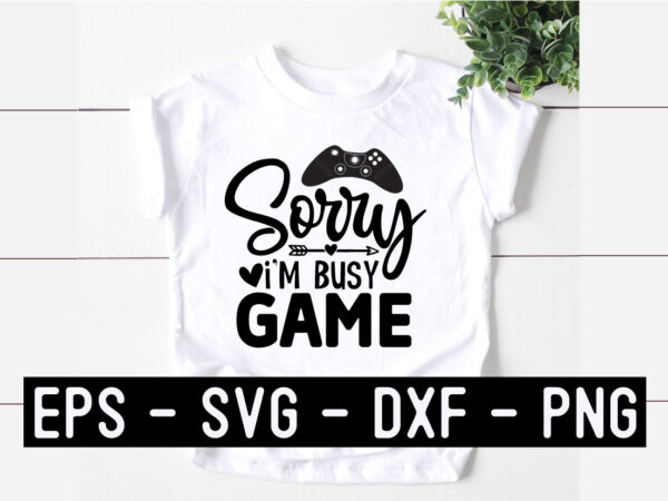 Game svg t shirt design template