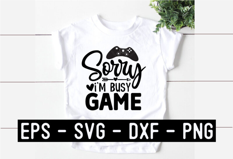 Game SVG T shirt Design Template