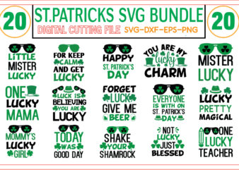 st.patricks svg bundle for sale! t shirt template vector