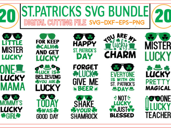 St.patricks svg bundle for sale! t shirt template vector