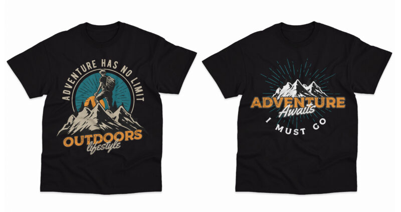 Adventure designs, editable outdoor designs, adventure badge design pack collection.