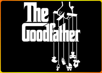 Goodfather t shirt design template