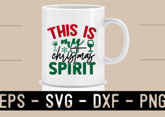 Christmas SVG Mug Design Template