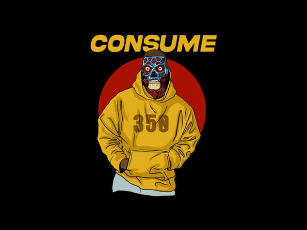 Consume t shirt vector file