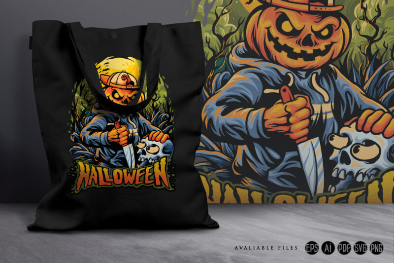 Halloween nightmare pumpkin terror