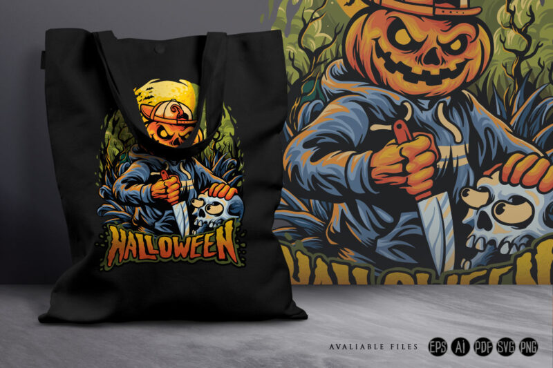 Halloween nightmare pumpkin terror
