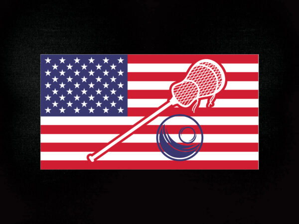 American flag lacrosse svg , lacrosse cut file, lacrosse clipart, png, t-shirt design