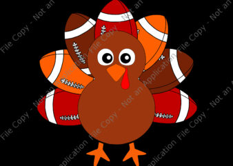Football Turkey Svg, Balls Thanksgiving Svg, Thanksgiving Svg, Turkey Svg, Thanksgiving 2021 Svg t shirt graphic design