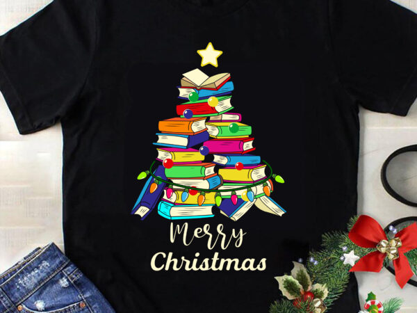 Cth1-book tree merry christmas svg, book christmas svg, christmas svg, tree christmas svg, book svg, santa svg, merry christmas svg t shirt vector file