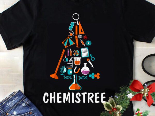 Chemistree christmas svg, science christmas tree svg, christmas svg, tree christmas svg, chemistree svg, santa svg, merry christmas svg t shirt vector file