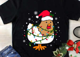 Chicken Christmas Svg, Christmas Svg, Tree Christmas Svg, Chicken Svg, Santa Svg, Merry Christmas Svg