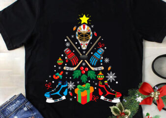 Ice Hockey Christmas Ornament Tree Svg, Hockey Christmas, Christmas Svg, Tree Christmas Svg, Tree Svg, Santa Svg, Merry Christmas Svg t shirt design for sale