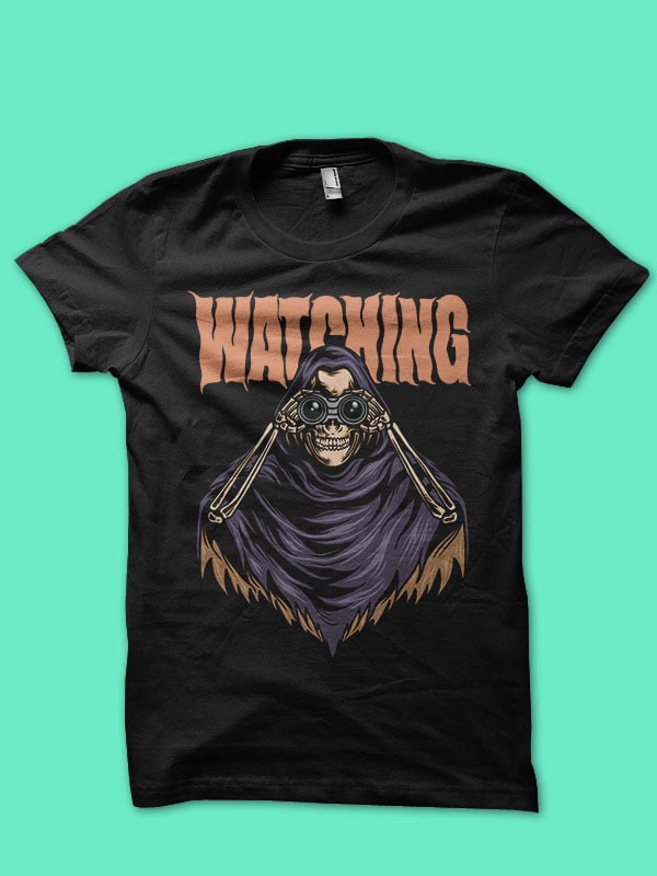 grim reaper t-shirt design bundle