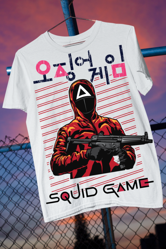 Squid Game Soldier, Squid Game SMG, Squid Game Assasin, Squid Fan Art Top Seller