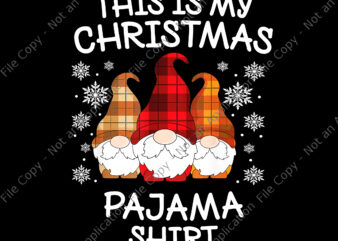 This Is My Christmas Pajama Png, Xmas Plaid Gnome Png, Gnome Christmas Png, Gnome Pajama Png, Christmas Png, Christmas Png