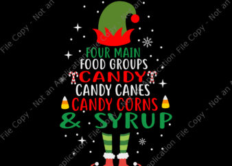 Four Main Food Groups Elf Buddy Christmas Svg, Candy Corns Svg, ELF Christmas Svg, Christmas Svg