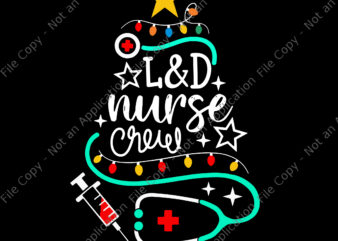 Nurse Crew Merry Christmas Svg, Labor-And-Delivery Nursing Svg, Tree Nurse Christmas Svg, Christmas Svg, Tree Christmas Svg T shirt vector artwork