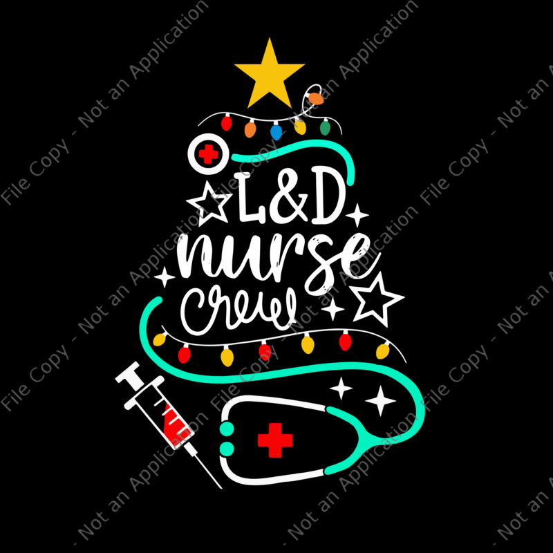 Nurse Crew Merry Christmas Svg, Labor-And-Delivery Nursing Svg, Tree Nurse Christmas Svg, Christmas Svg, Tree Christmas Svg