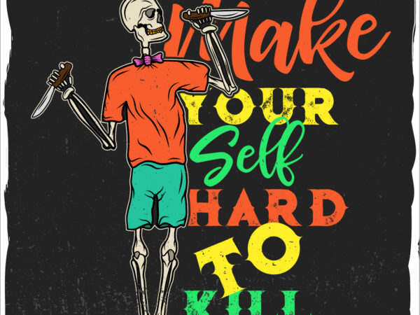 Deadman with knives, t-shirt design Deadman with knives, t-shirt design