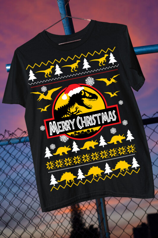 Ugly Christmas Sweater Funny Spider Hero Dinosaur Star Battle Merry Christmas Bundle