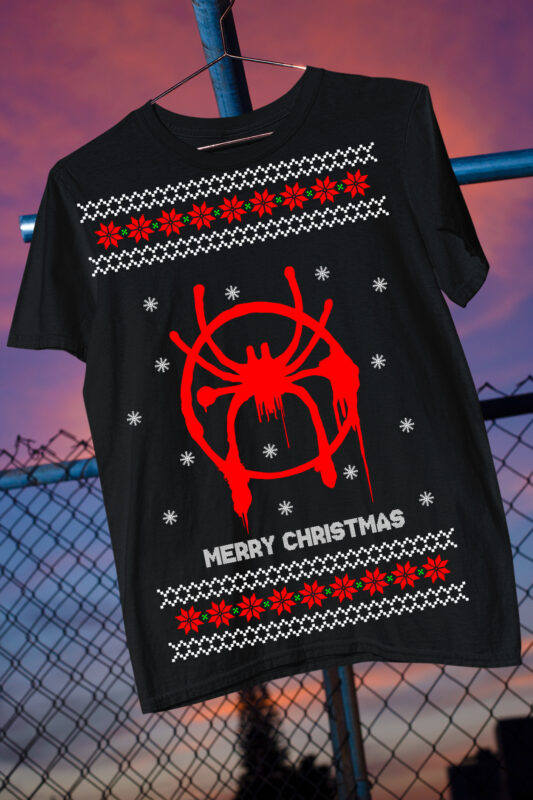 Ugly Christmas Sweater Funny Spider Hero Dinosaur Star Battle Merry Christmas Bundle