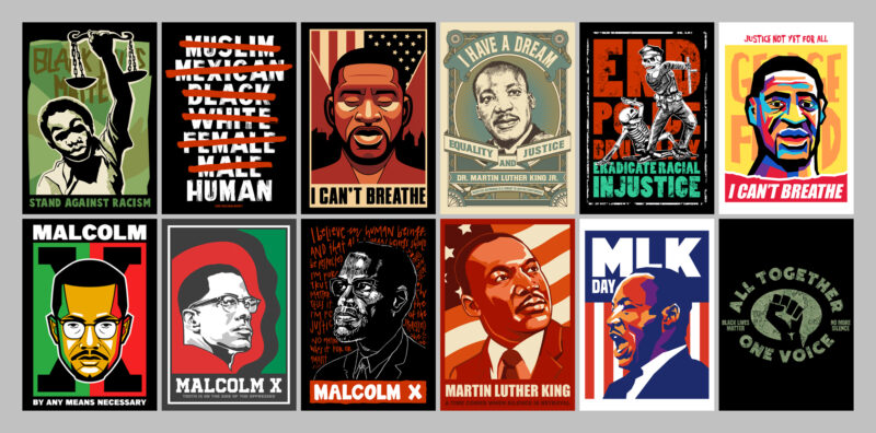 t-shirt vector BLACK LIVES MATTER T-SHIRT BUNDLES