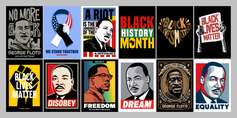 t-shirt vector BLACK LIVES MATTER T-SHIRT BUNDLES