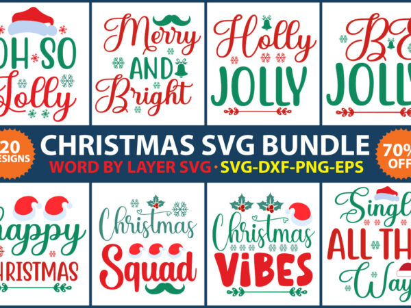 Christmas svg bundle vol.17 t shirt vector file