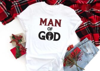 Dad Gifts, Man Of God Red Buffalo Plaid Font Diy Crafts Svg Files For Cricut, Silhouette Sublimation Files