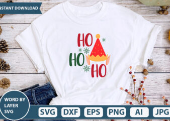 HO HO HO SVG Vector for t-shirt