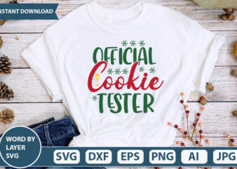 OFFICIAL COOKIE TESTER SVG Vector for t-shirt
