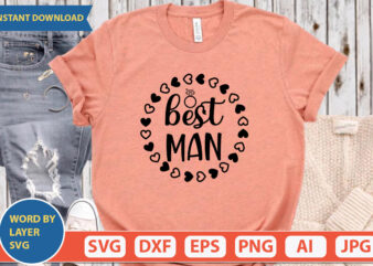 Best Man SVG Vector for t-shirt