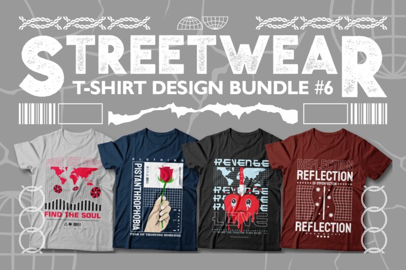 Urban streetwear t-shirt designs bundle, creative quotes t shirt ...