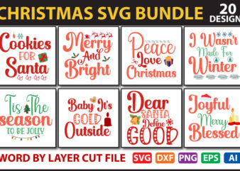 Christmas SVG Bundle vol.16 t shirt vector file