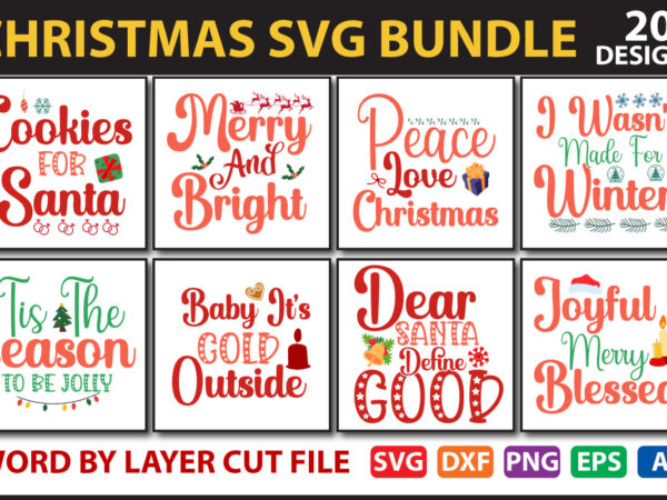 Christmas svg bundle vol.16 t shirt vector file