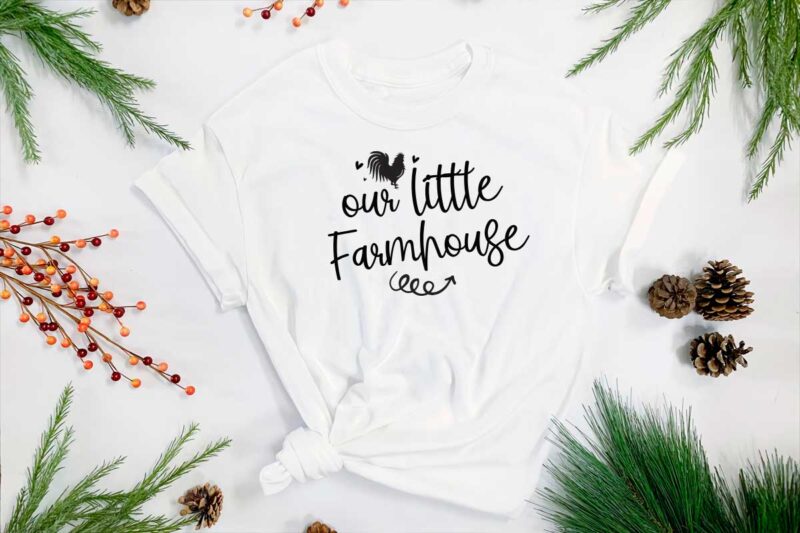 Farmhouse Quotes Gift, Our Little Farmhouse Diy Crafts Svg Files For Cricut, Silhouette Sublimation Files