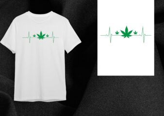 Cannabis Heartbeat Gift Diy Crafts Svg Files For Cricut, Silhouette Sublimation Files