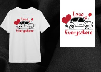 Valentine Gift, Love Is Everywhere Diy Crafts Svg Files For Cricut, Silhouette Sublimation Files