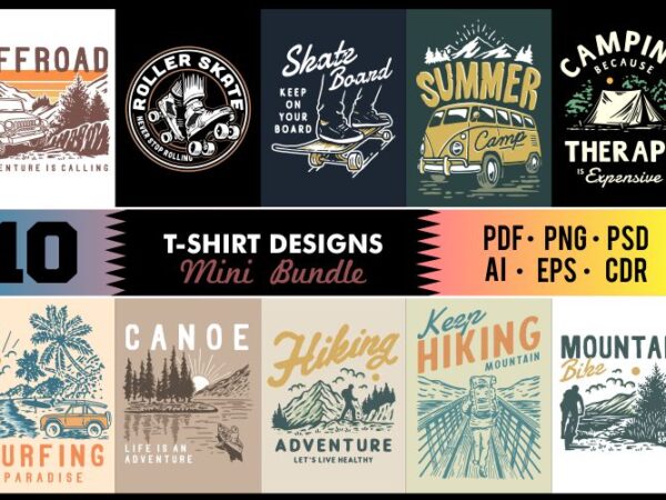 10 MINI BUNDLE #8 2021 - Buy t-shirt designs