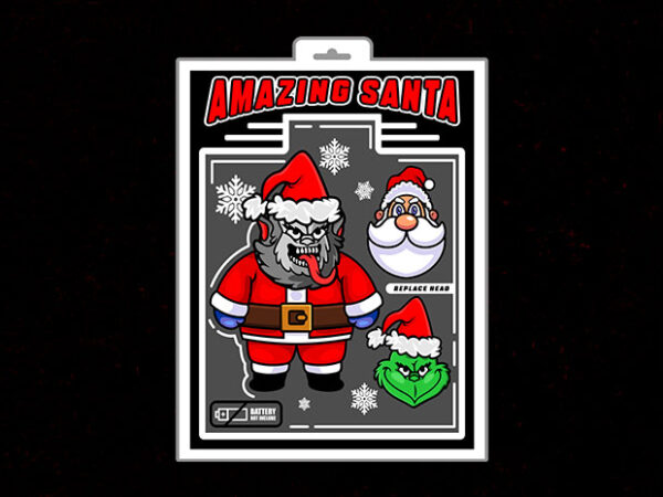 Amazing santa v2 t shirt vector