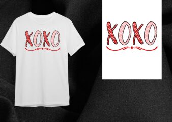 Valentine XOXO Gift Diy Crafts Svg Files For Cricut, Silhouette Sublimation Files t shirt vector art