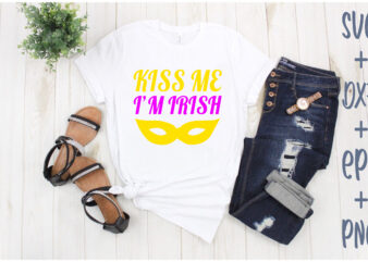 kiss me i’m irish t shirt vector art