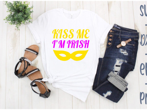 Kiss me i’m irish t shirt vector art