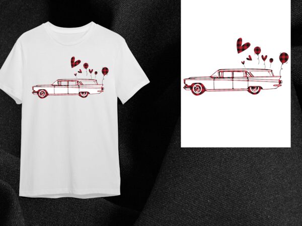Valentine buffalo plaid car gift diy crafts svg files for cricut, silhouette sublimation files t shirt vector art