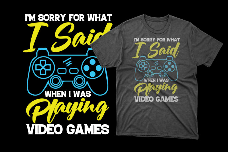 Gaming t shirt, Gaming t shirt design bundle, Gaming typography lettering design, Gaming shirt, Gaming shirts, Gaming t shirt, Gaming t shirts, I paused my game to be here t