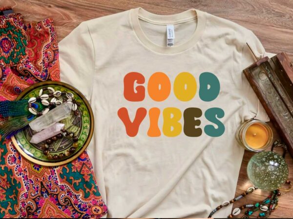 Hippie good vibes gift diy crafts svg files for cricut, silhouette sublimation files graphic t shirt