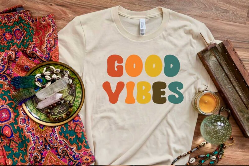 Hippie Good Vibes Gift Diy Crafts Svg Files For Cricut, Silhouette Sublimation Files