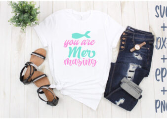 you are mer mazing t shirt design template